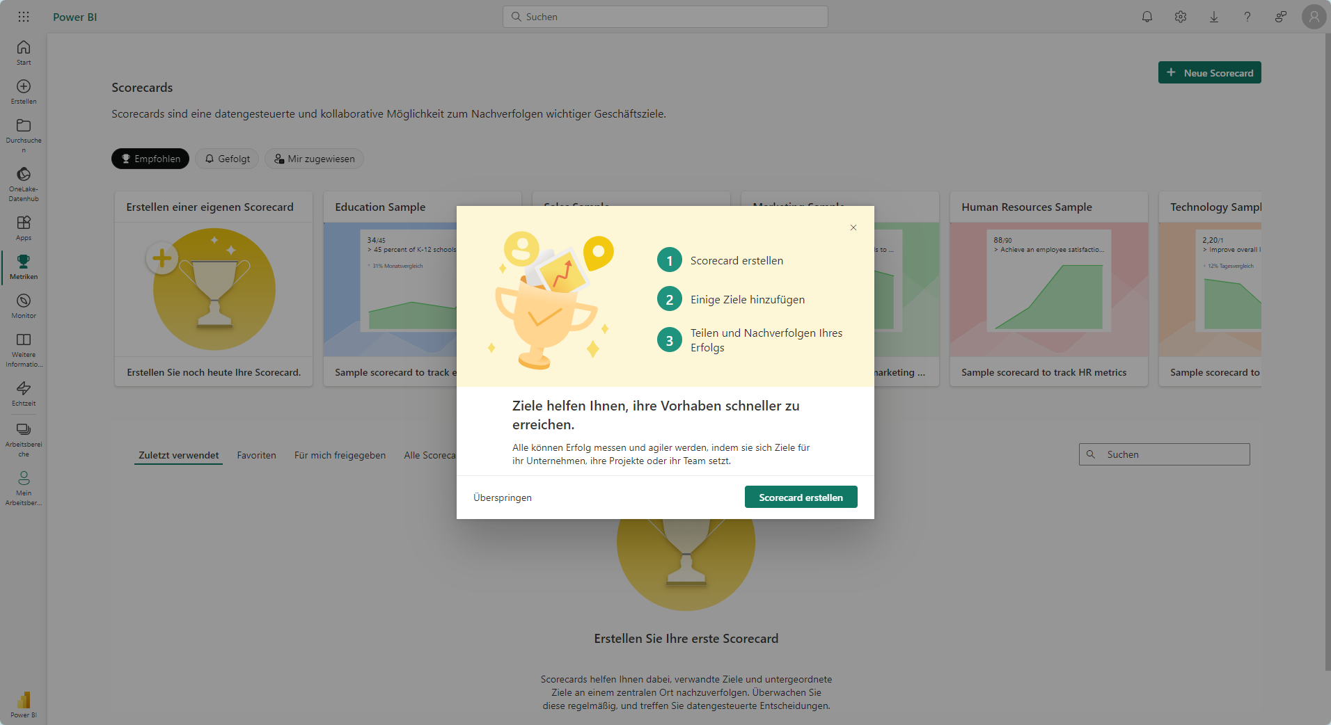 Bild 6- Power BI Metrics 